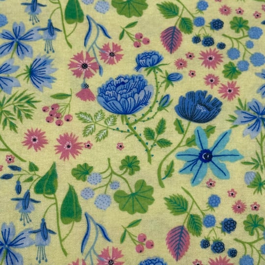 Feldman Yellow Flowers Cotton Flannel